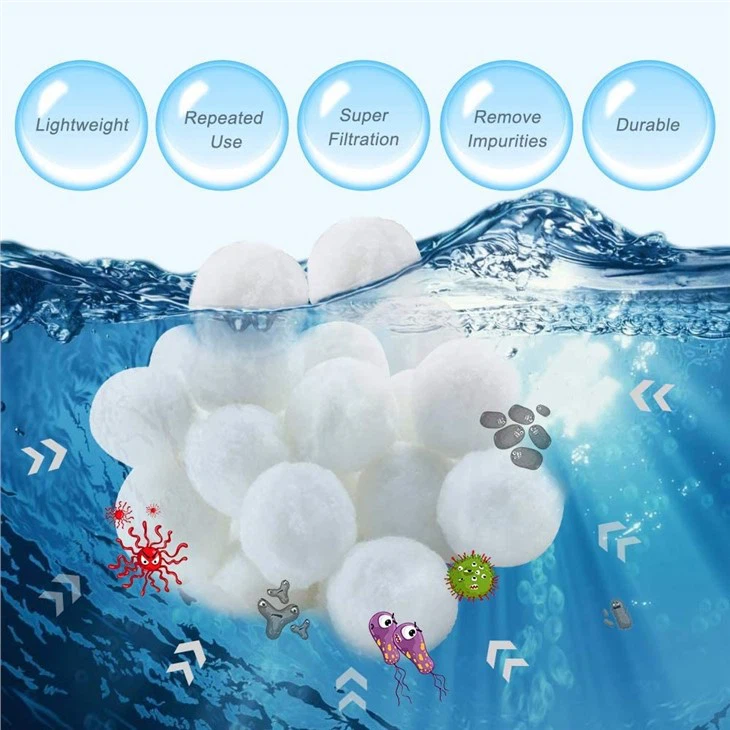 700g Vacuum Bag Filter Material Fiber Ball