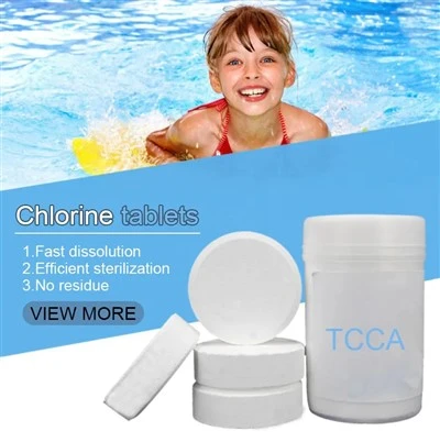 גרגירי TCCA Trichloroisocyanuric חומצה לבנה בריכת שחייה כימיקלים